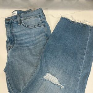 Hudson Jeans Blue Flare Wide Leg Denim